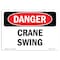 Signmission Safety Sign, OSHA Danger, 7" Height, Crane Swing, Landscape OS-DS-D-710-L-1757 - alternate 1